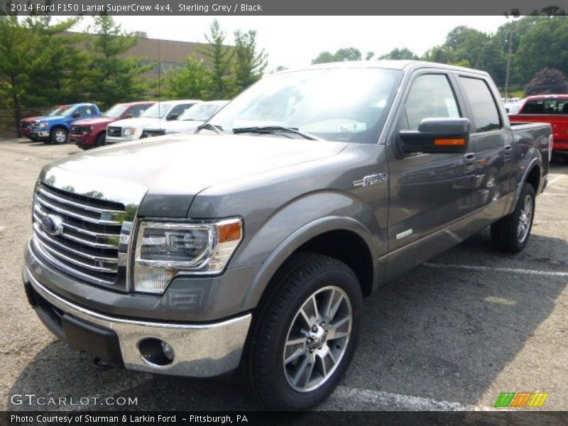 Sterling Grey / Black 2014 Ford F150 Lariat SuperCrew 4x4