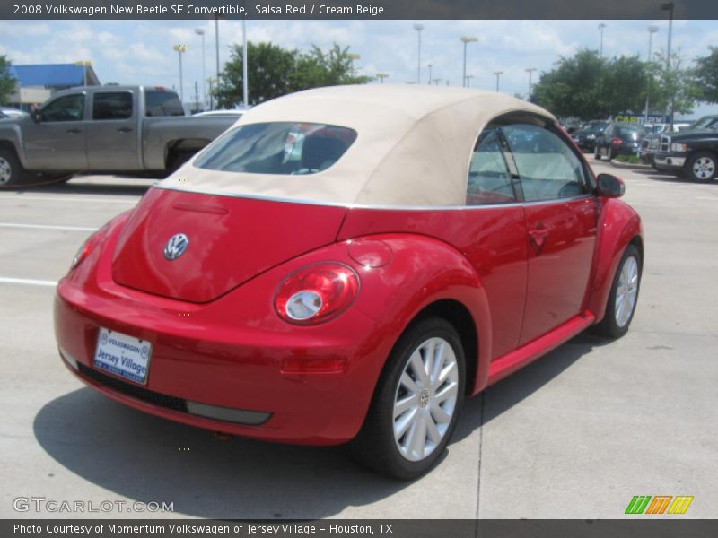 Salsa Red / Cream Beige 2008 Volkswagen New Beetle SE Convertible