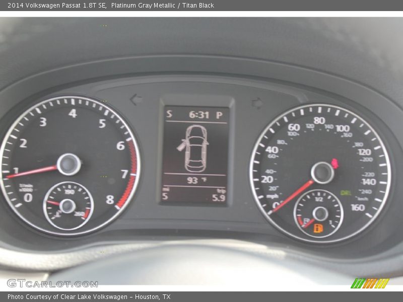 Platinum Gray Metallic / Titan Black 2014 Volkswagen Passat 1.8T SE