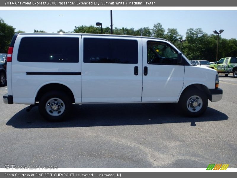 Summit White / Medium Pewter 2014 Chevrolet Express 3500 Passenger Extended LT