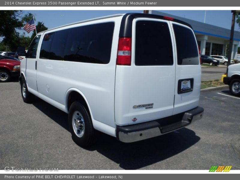 Summit White / Medium Pewter 2014 Chevrolet Express 3500 Passenger Extended LT