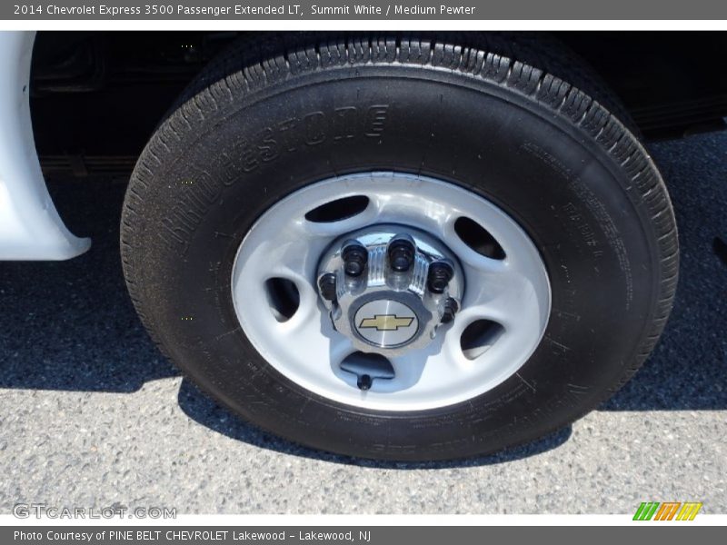 Summit White / Medium Pewter 2014 Chevrolet Express 3500 Passenger Extended LT