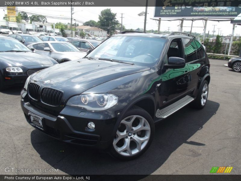 Black Sapphire Metallic / Black 2007 BMW X5 4.8i