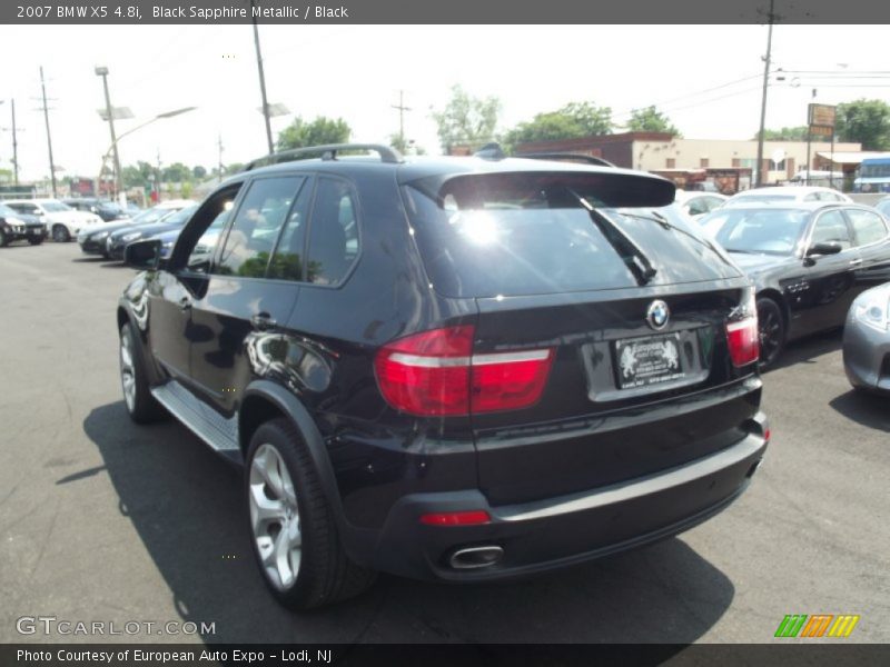 Black Sapphire Metallic / Black 2007 BMW X5 4.8i