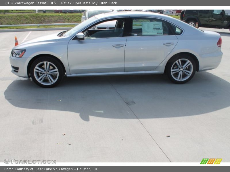 Reflex Silver Metallic / Titan Black 2014 Volkswagen Passat TDI SE