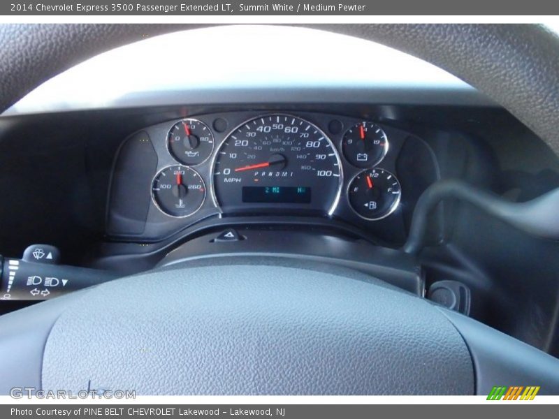 Summit White / Medium Pewter 2014 Chevrolet Express 3500 Passenger Extended LT