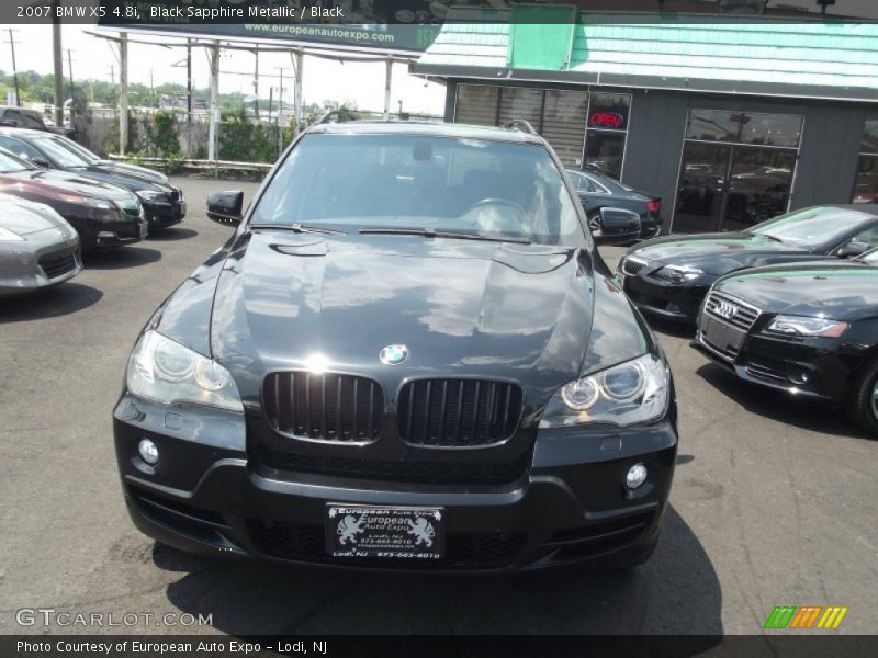 Black Sapphire Metallic / Black 2007 BMW X5 4.8i