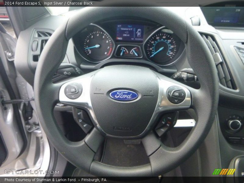 Ingot Silver / Charcoal Black 2014 Ford Escape S