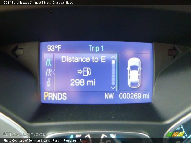 Ingot Silver / Charcoal Black 2014 Ford Escape S