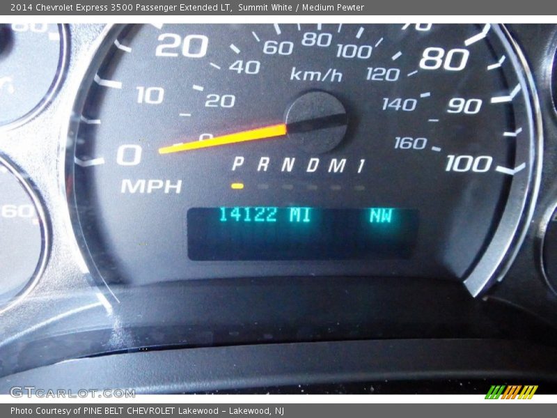 Summit White / Medium Pewter 2014 Chevrolet Express 3500 Passenger Extended LT