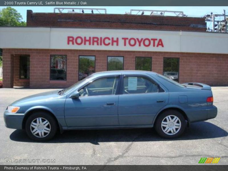 Sailfin Blue Metallic / Oak 2000 Toyota Camry LE