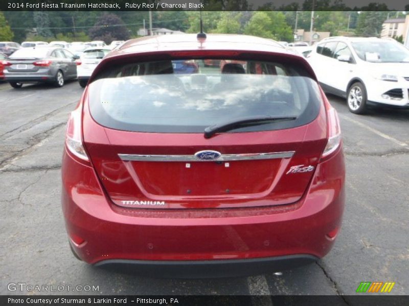 Ruby Red / Charcoal Black 2014 Ford Fiesta Titanium Hatchback