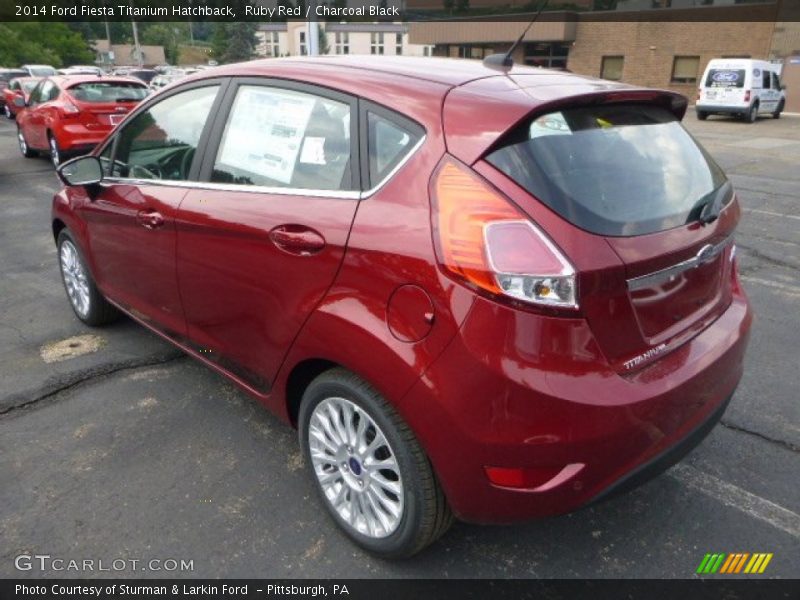 Ruby Red / Charcoal Black 2014 Ford Fiesta Titanium Hatchback