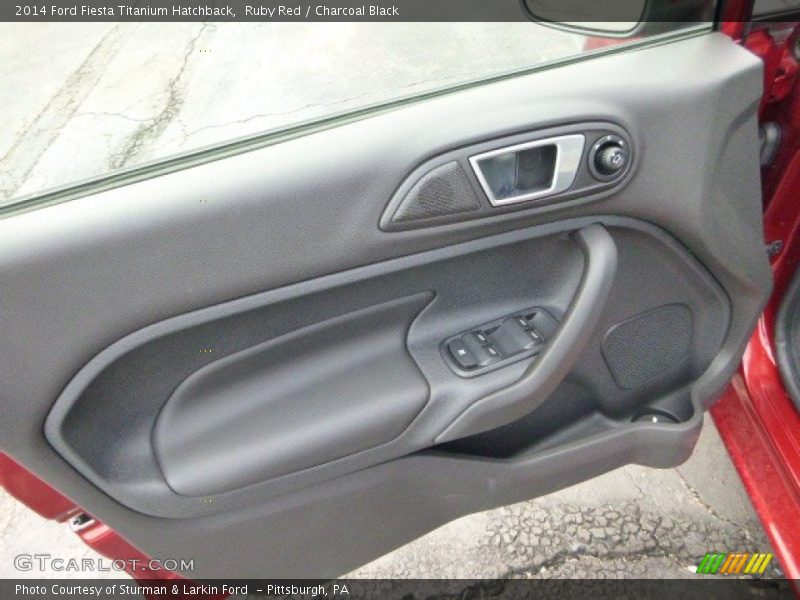 Ruby Red / Charcoal Black 2014 Ford Fiesta Titanium Hatchback