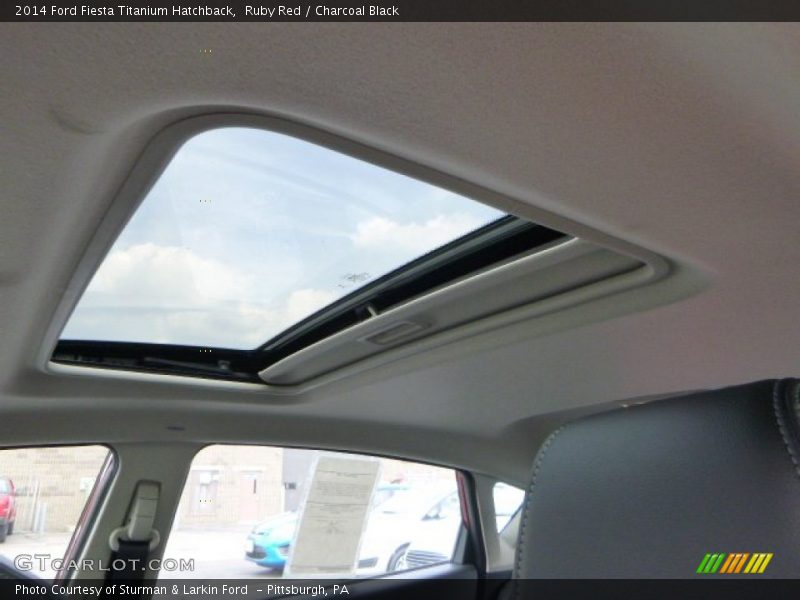 Ruby Red / Charcoal Black 2014 Ford Fiesta Titanium Hatchback