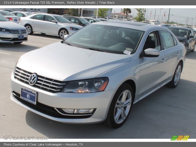 Reflex Silver Metallic / Titan Black 2014 Volkswagen Passat TDI SEL Premium
