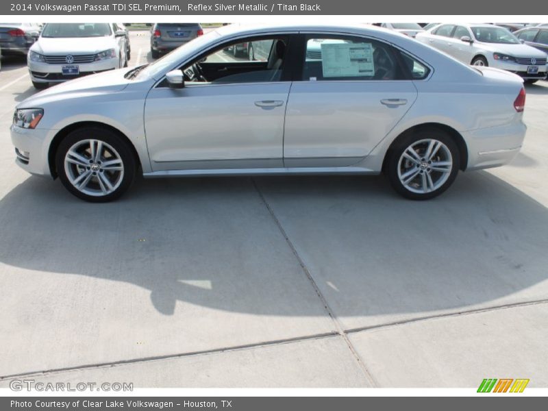Reflex Silver Metallic / Titan Black 2014 Volkswagen Passat TDI SEL Premium