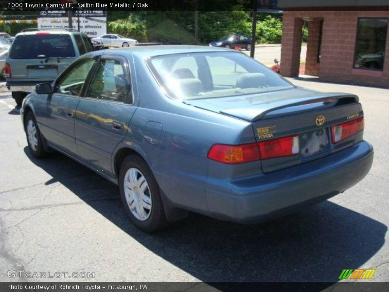 Sailfin Blue Metallic / Oak 2000 Toyota Camry LE