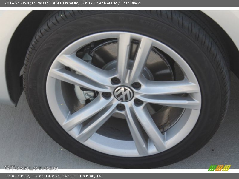 Reflex Silver Metallic / Titan Black 2014 Volkswagen Passat TDI SEL Premium