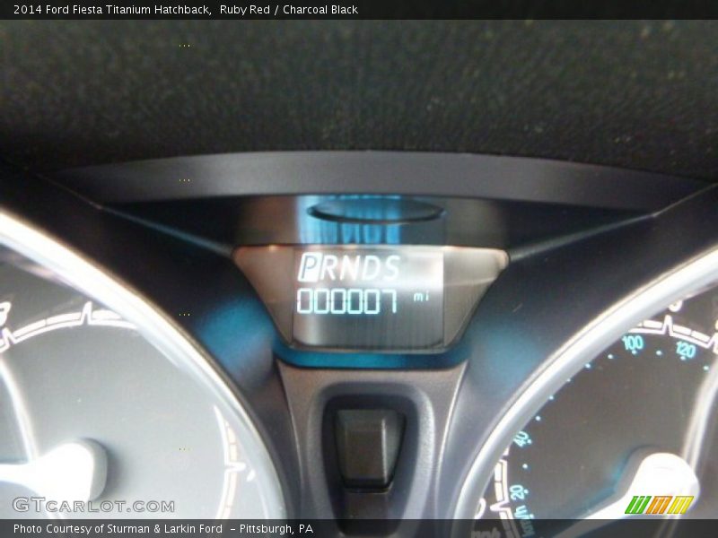 Ruby Red / Charcoal Black 2014 Ford Fiesta Titanium Hatchback
