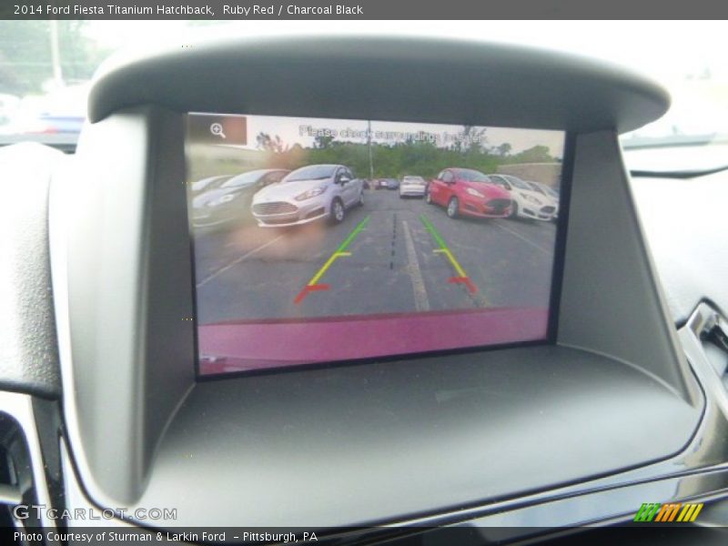Ruby Red / Charcoal Black 2014 Ford Fiesta Titanium Hatchback