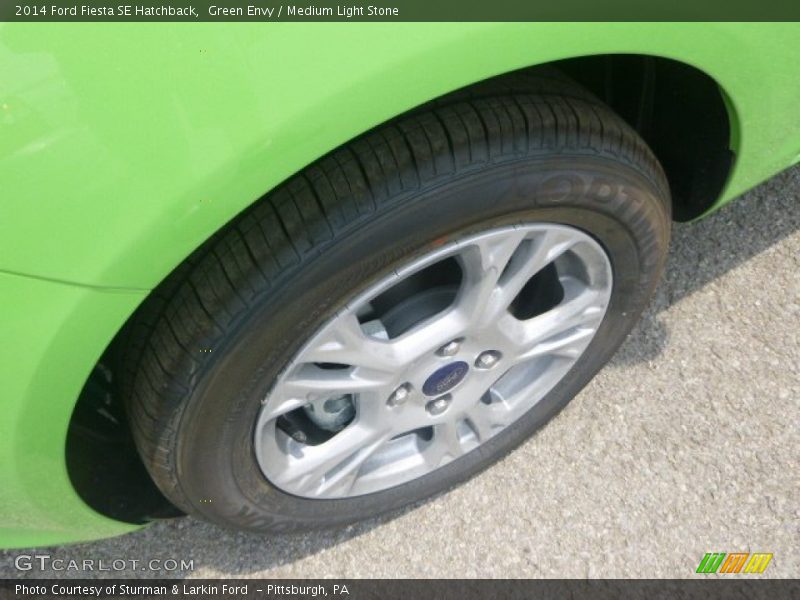 Green Envy / Medium Light Stone 2014 Ford Fiesta SE Hatchback