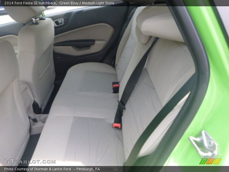 Green Envy / Medium Light Stone 2014 Ford Fiesta SE Hatchback
