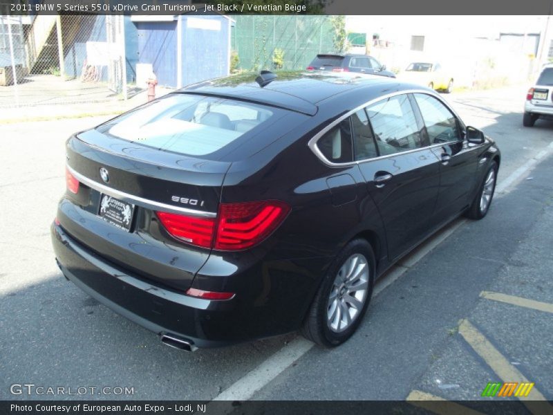 Jet Black / Venetian Beige 2011 BMW 5 Series 550i xDrive Gran Turismo