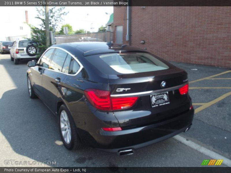 Jet Black / Venetian Beige 2011 BMW 5 Series 550i xDrive Gran Turismo
