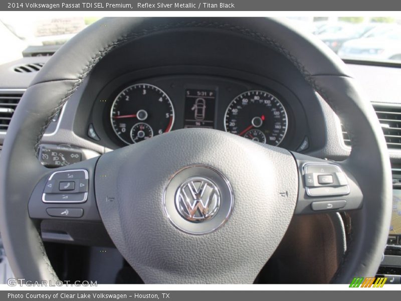 Reflex Silver Metallic / Titan Black 2014 Volkswagen Passat TDI SEL Premium