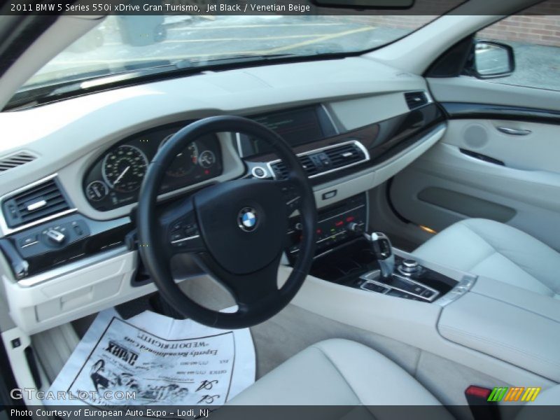 Jet Black / Venetian Beige 2011 BMW 5 Series 550i xDrive Gran Turismo