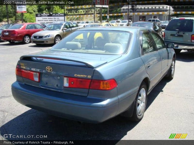Sailfin Blue Metallic / Oak 2000 Toyota Camry LE