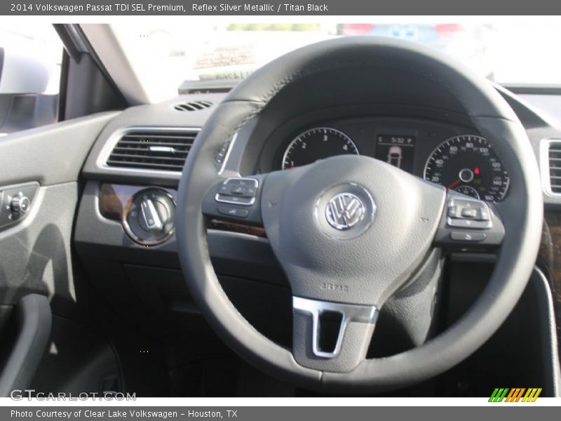 Reflex Silver Metallic / Titan Black 2014 Volkswagen Passat TDI SEL Premium