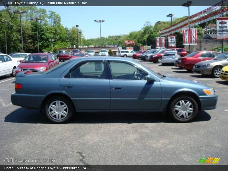 Sailfin Blue Metallic / Oak 2000 Toyota Camry LE