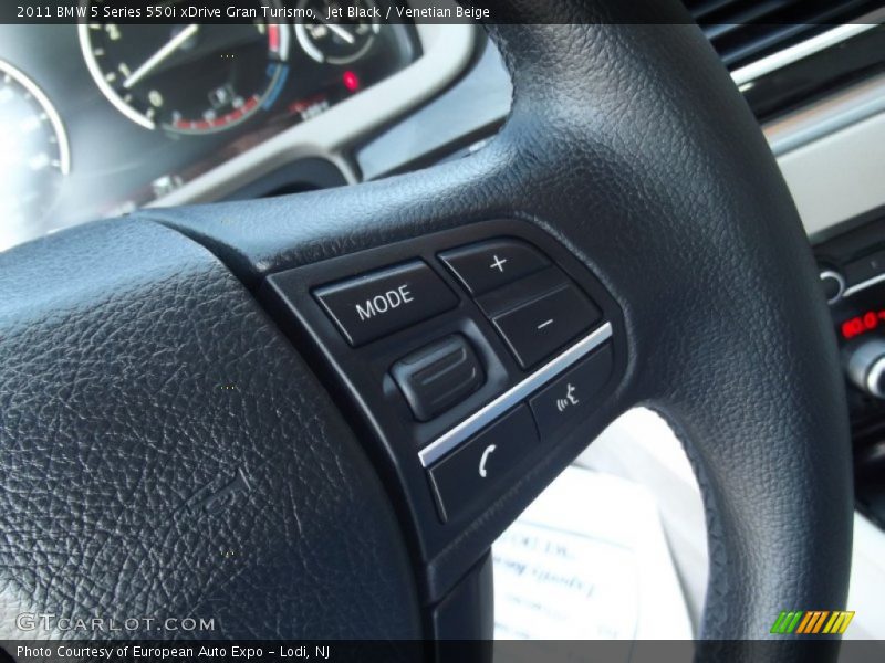 Jet Black / Venetian Beige 2011 BMW 5 Series 550i xDrive Gran Turismo