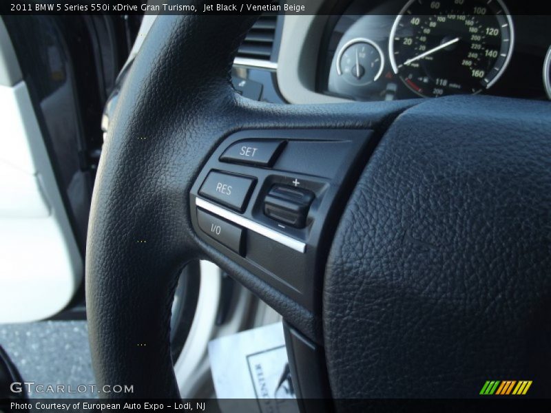 Jet Black / Venetian Beige 2011 BMW 5 Series 550i xDrive Gran Turismo