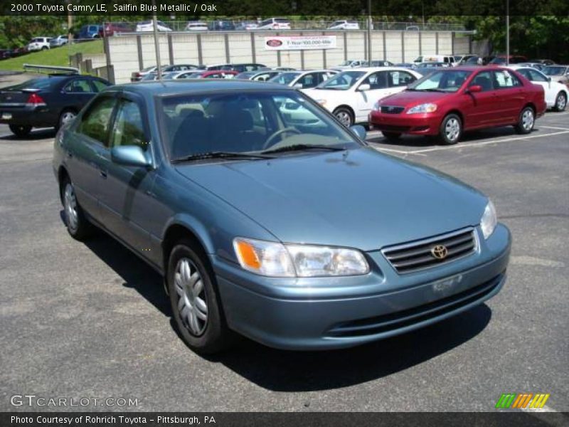 Sailfin Blue Metallic / Oak 2000 Toyota Camry LE