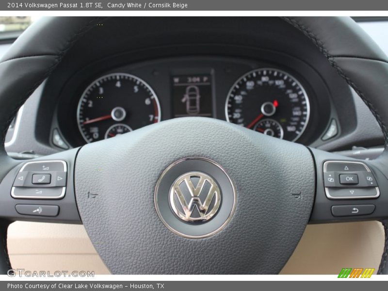 Candy White / Cornsilk Beige 2014 Volkswagen Passat 1.8T SE