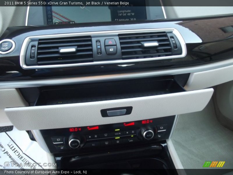 Jet Black / Venetian Beige 2011 BMW 5 Series 550i xDrive Gran Turismo