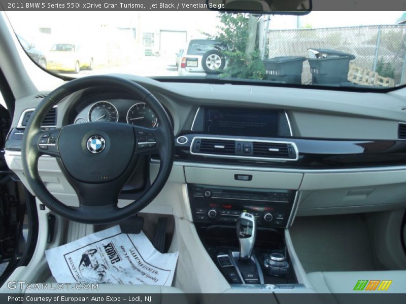 Jet Black / Venetian Beige 2011 BMW 5 Series 550i xDrive Gran Turismo