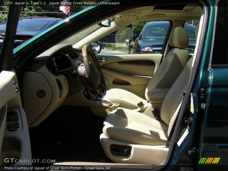 Jaguar Racing Green Metallic / Champagne 2005 Jaguar X-Type 3.0
