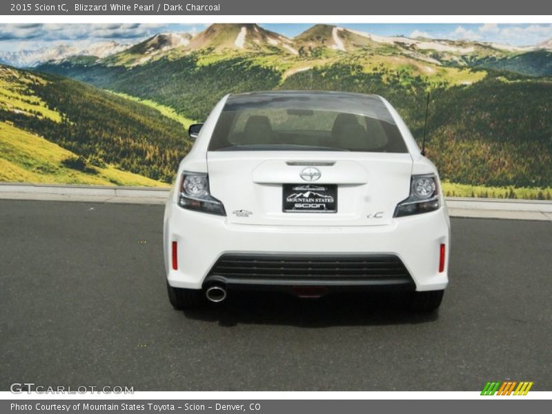 Blizzard White Pearl / Dark Charcoal 2015 Scion tC