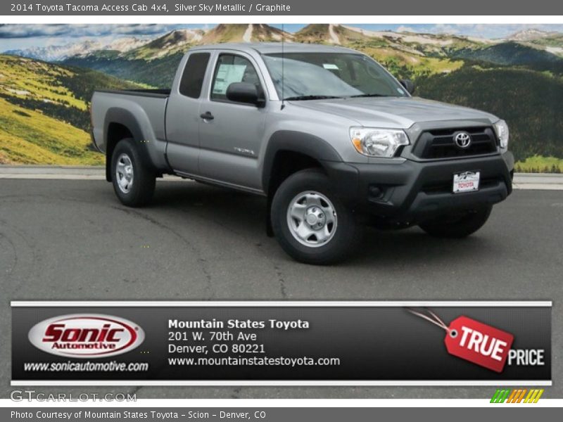 Silver Sky Metallic / Graphite 2014 Toyota Tacoma Access Cab 4x4