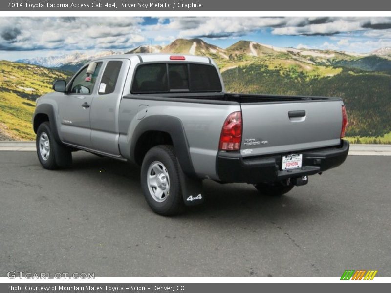 Silver Sky Metallic / Graphite 2014 Toyota Tacoma Access Cab 4x4