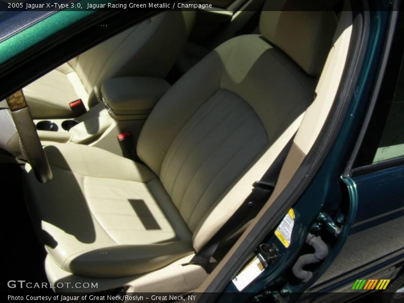 Jaguar Racing Green Metallic / Champagne 2005 Jaguar X-Type 3.0