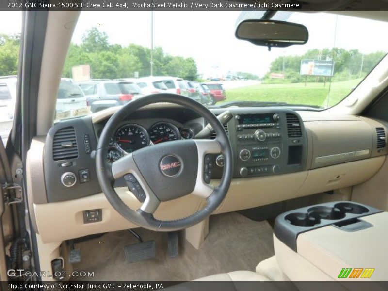 Mocha Steel Metallic / Very Dark Cashmere/Light Cashmere 2012 GMC Sierra 1500 SLE Crew Cab 4x4