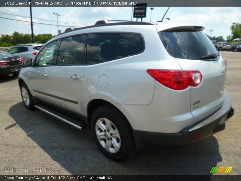 Silver Ice Metallic / Dark Gray/Light Gray 2012 Chevrolet Traverse LS AWD