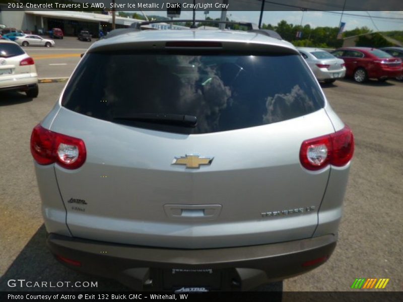 Silver Ice Metallic / Dark Gray/Light Gray 2012 Chevrolet Traverse LS AWD