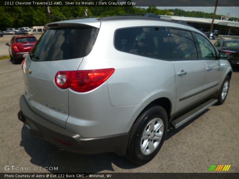 Silver Ice Metallic / Dark Gray/Light Gray 2012 Chevrolet Traverse LS AWD