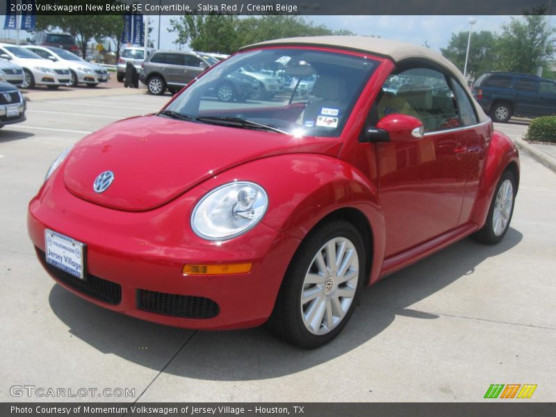 Salsa Red / Cream Beige 2008 Volkswagen New Beetle SE Convertible